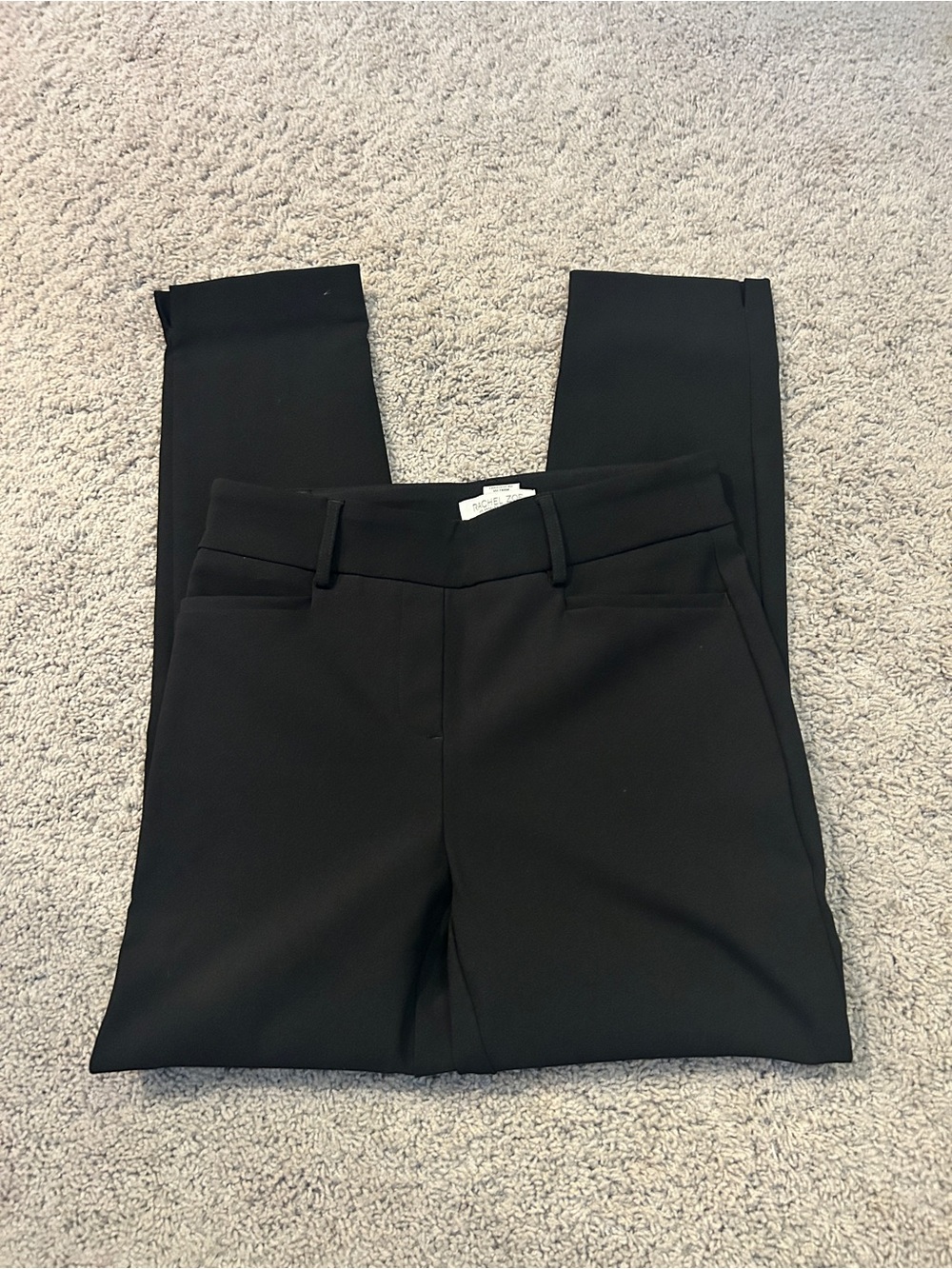 Rachel Zoe Black Slim Ponte Ankle Pants